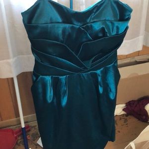 Teal cocktail dress